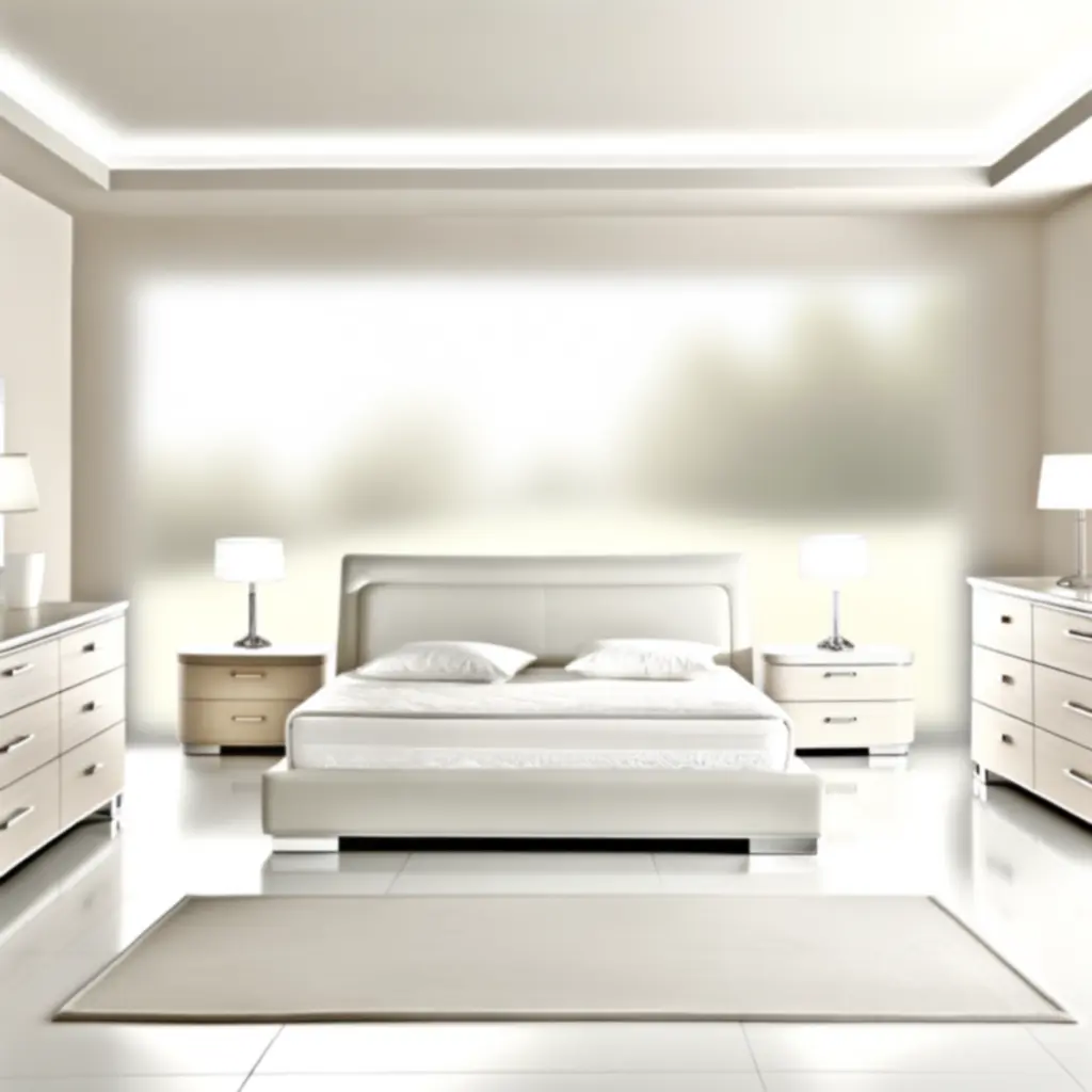 Biała szafa przesuwna z oświetleniem LED