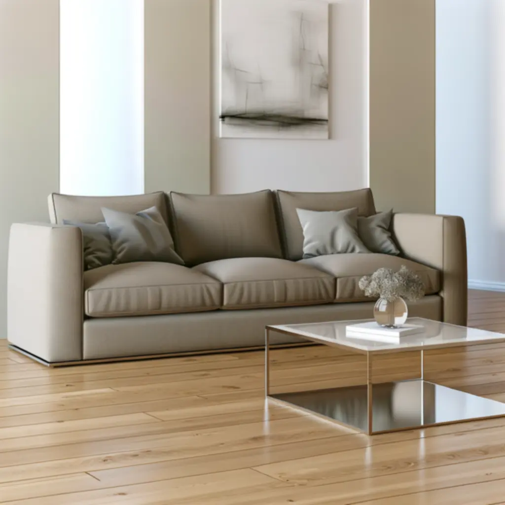 ScandiLux Sofa Premium - jasnoszara, w przestronnym układzie