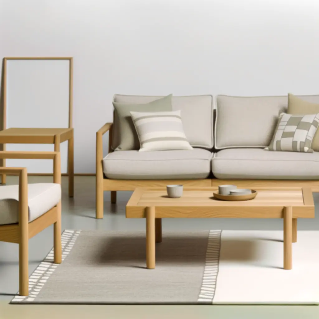 Sylwetka sofy z wymiarami w centymetrach